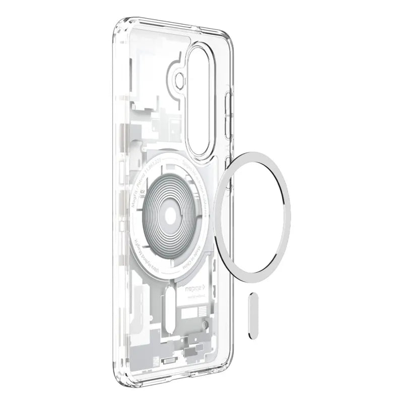 Spigen Ultra Hybrid Mag MagSafe – dėklas Samsung Galaxy S26+ (Zero One White)