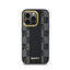 DKNY Leather Checkered Mono Pattern MagSafe – dėklas iPhone 14 Pro Max (juodas)