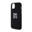 DKNY Liquid Silicone Metal Logo – dėklas iPhone 15 / 14 / 13 (juodas)