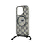 Karl Lagerfeld IML Crossbody Monogram Karl & Choupette Head MagSafe – dėklas iPhone 15 Pro (juodas)