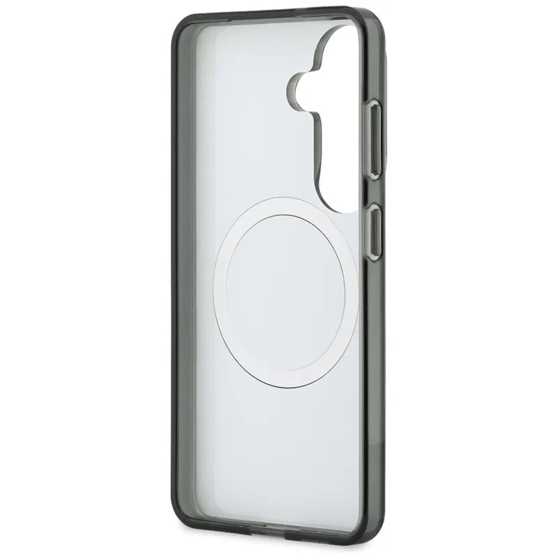 Karl Lagerfeld IML Peekaboo Karl & Choupette MagSafe – Samsung Galaxy S26 dėklas (juodas)