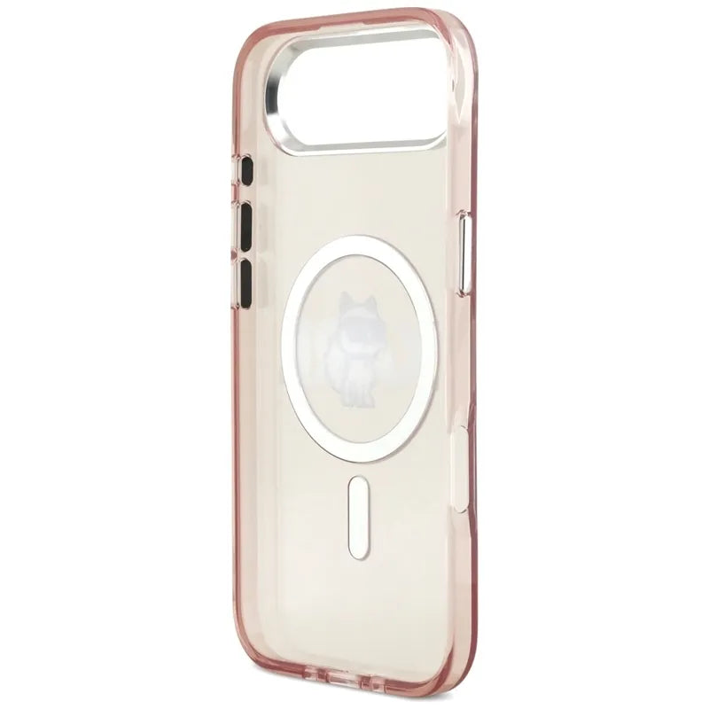 Karl Lagerfeld IML Choupette Sketch Logo MagSafe - Dėklas iPhone Air (rožinis)
