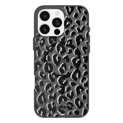 „Kate Spade New York“ apsauginis „MagSafe“ dėklas, skirtas „iPhone 16 Pro Max“ (City Leopard)