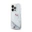 Hello Kitty Liquid Glitter Charms Kitty Head – dėklas iPhone 14 Pro Max (sidabrinis)
