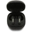 Guess 4G Classic Metal Logo – Bluetooth TWS ENC ausinės + įkrovimo dėklas (juodos)