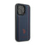 US Polo Assn Leather Stitch – dėklas iPhone 14 Pro Max (tamsiai mėlynas)