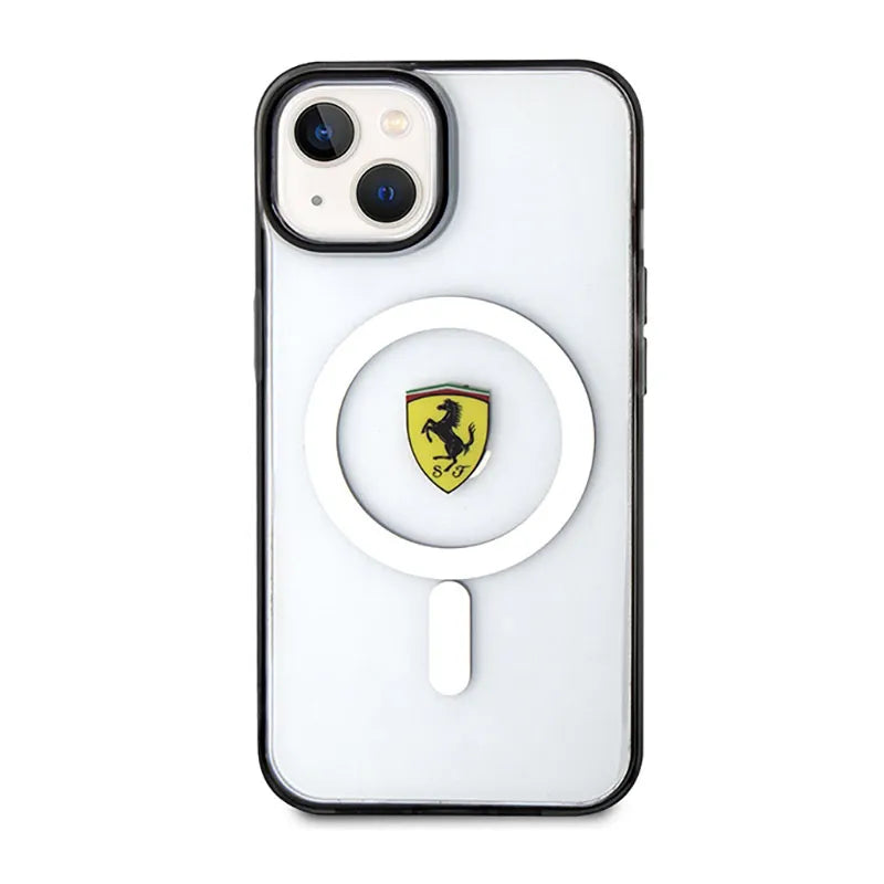 Ferrari Outline Magsafe - Dėklas, skirtas iPhone 14 Plus (skaidrus)