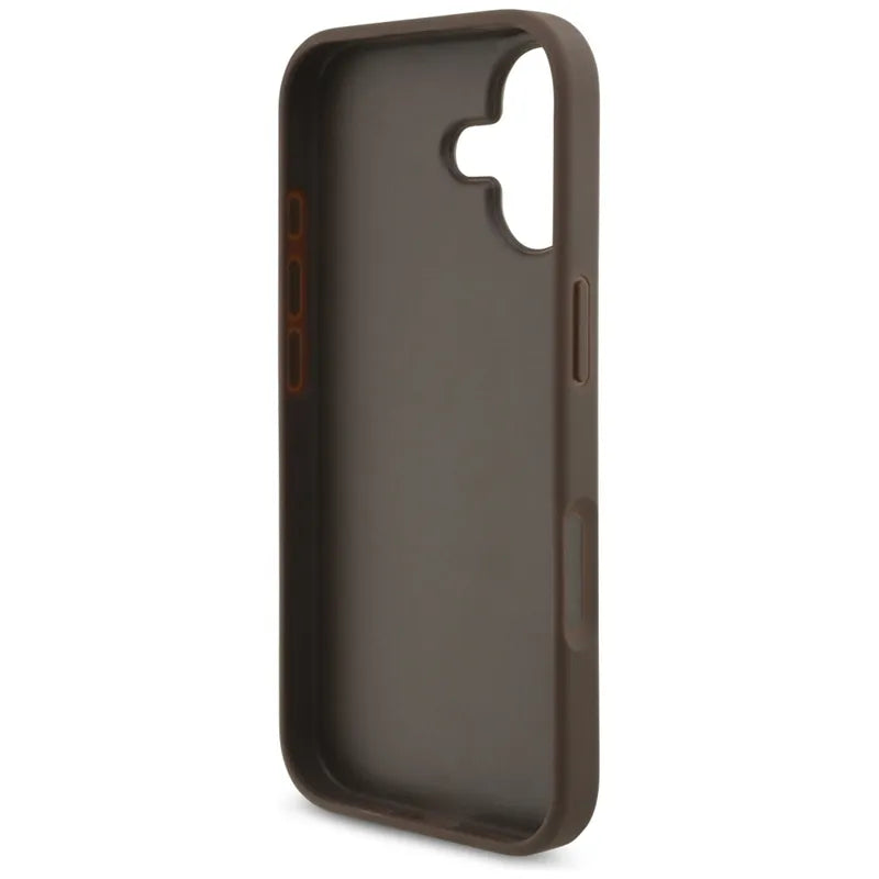Guess 4G Big Logo – dėklas iPhone 17 (rudos spalvos)