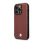 BMW Leather Diamond Pattern MagSafe – dėklas iPhone 14 Pro Max (bordo spalvos)