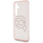 Karl Lagerfeld Rhinestones Karl Head Logo – dėklas Samsung Galaxy S25 (rožinis)