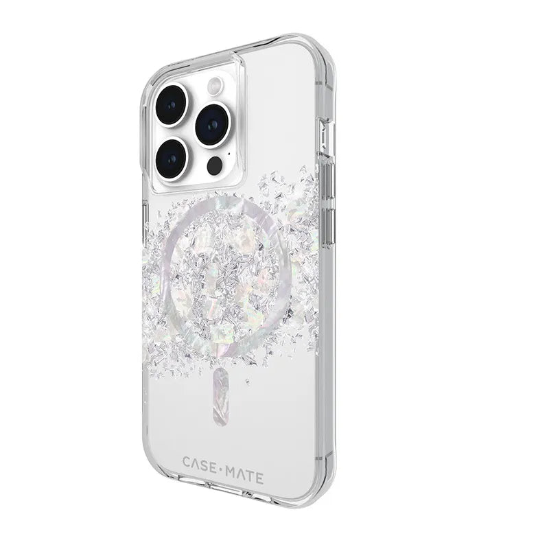 Case-Mate Karat MagSafe – iPhone 15 Pro dėklas su perlamutru (A Touch of Pearl)