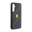 Ferrari Twist Metal Logo – Samsung Galaxy S23 FE dėklas (juodas)