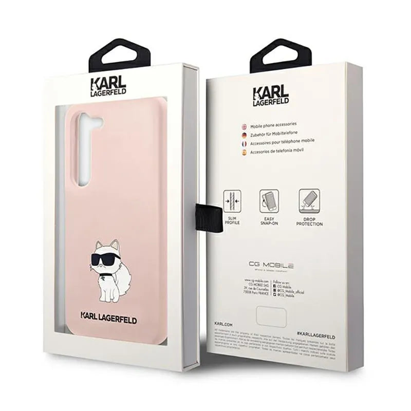 Karl Lagerfeld Silicone NFT Choupette – Dėklas Samsung Galaxy S23+ (rožinis)