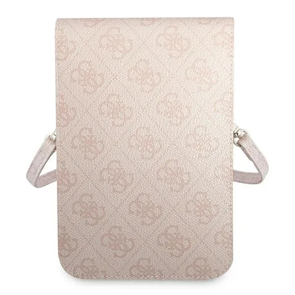 Guess Wallet 4G Triangle Logo telefono krepšys (rožinis)