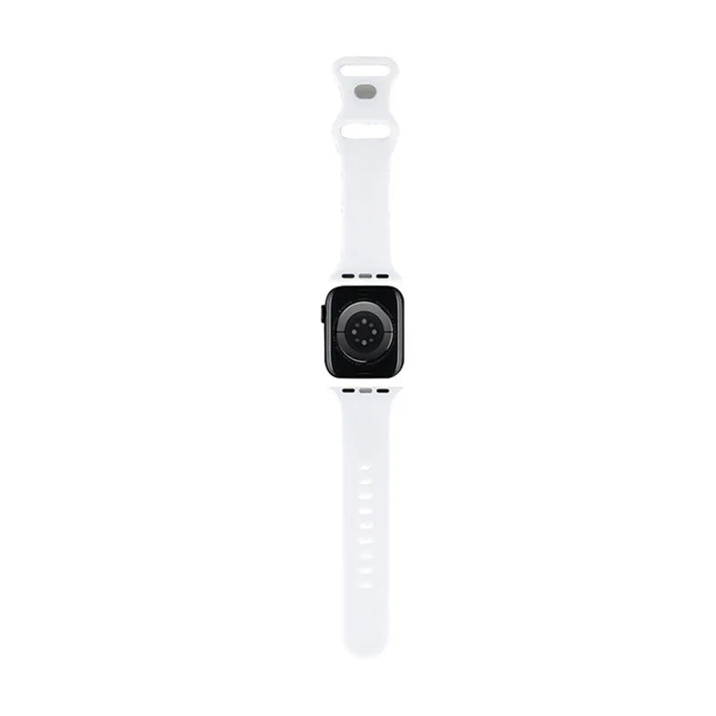 Hello Kitty Silicone Bows & Stripes - Dirželis Apple Watch 38/40/41 mm laikrodžiui (juodas)