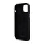 DKNY Liquid Silicone Metal Logo – dėklas iPhone 15 / 14 / 13 (juodas)
