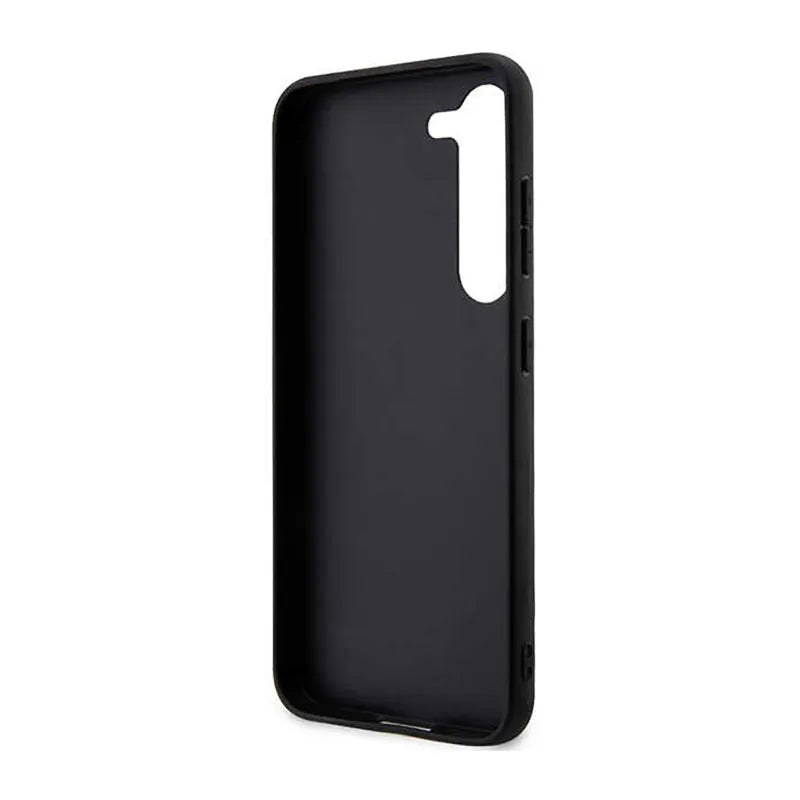 Karl Lagerfeld Saffiano Monogram Metal Logo - dėklas Samsung Galaxy S23 (juodas)