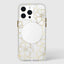 Case-Mate Floral Gems MagSafe – dėklas, skirtas iPhone 15 Pro Max (auksinis)