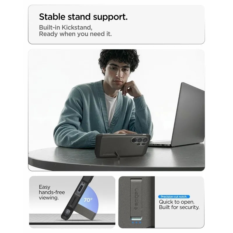 Spigen Tough Armor MagSafe – dėklas Samsung Galaxy S26 Ultra (Gunmetal)