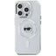 Karl Lagerfeld IML Metal Karl Head MagSafe – dėklas iPhone 15 Pro Max (baltas)