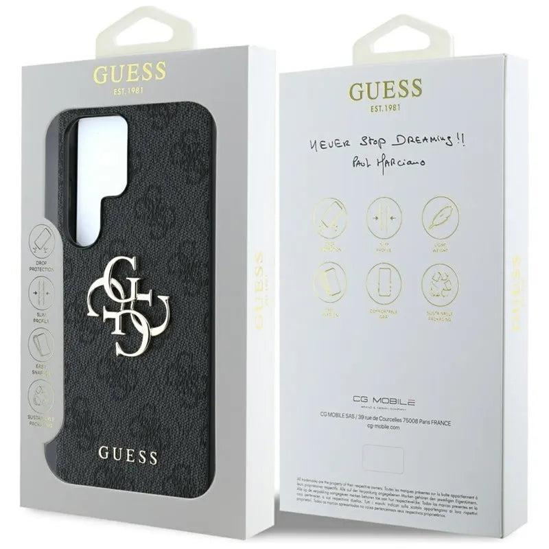 Guess Big 4G Logo Classic Logo - Dėklas Samsung Galaxy S25 Ultra (juodas)