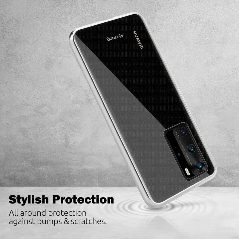 Crong Crystal Slim Cover – dėklas Huawei P40 (skaidrus)