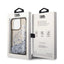 Karl Lagerfeld Liquid Glitter Translucent Elongated Logo dėklas - dėklas iPhone 14 Pro (juodas)
