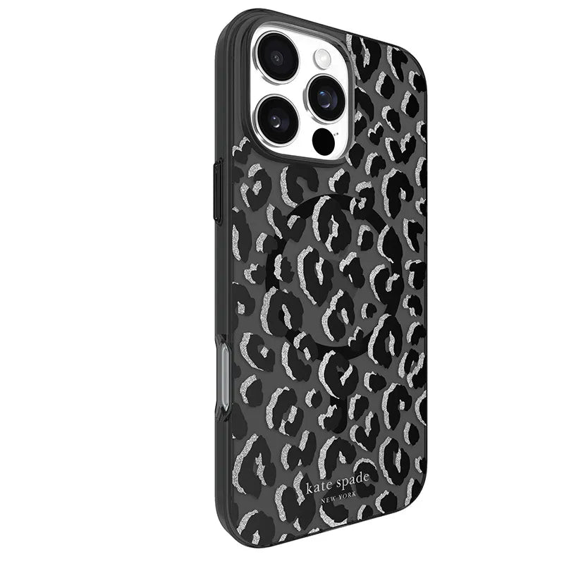 „Kate Spade New York“ apsauginis „MagSafe“ dėklas, skirtas „iPhone 16 Pro Max“ (City Leopard)