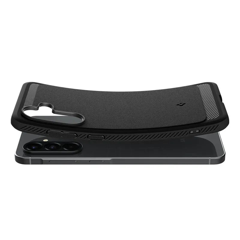 Spigen Rugged Armor - Dėklas Samsung Galaxy A56 5G (Matine juoda)