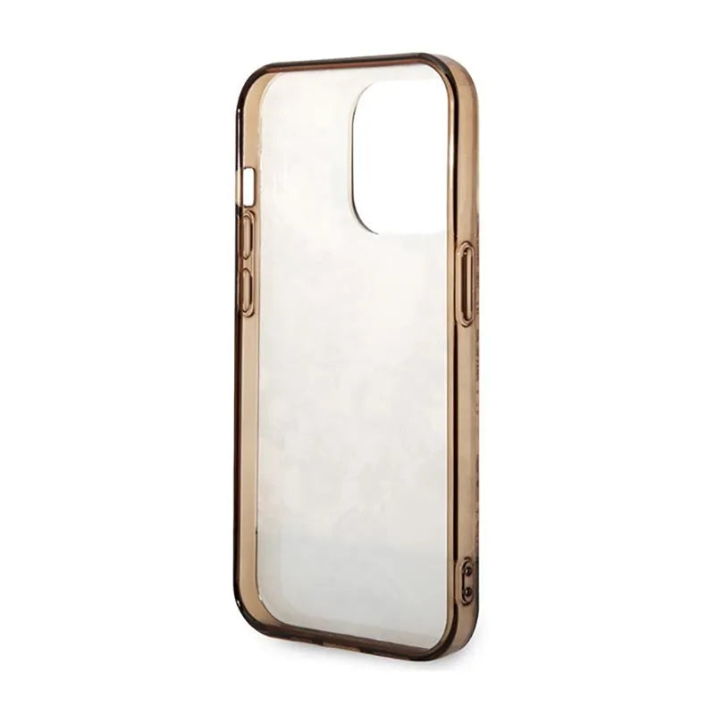 „Guess Porcelain“ kolekcija – Dėklas „iPhone 14 Pro Max“ (ochrinis)