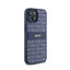 DKNY Leather Mono Stripe & Metal Logo - dėklas, skirtas iPhone 15 / 14 / 13 (mėlynas)