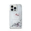 Hello Kitty Liquid Glitter Charms Kitty Head – dėklas iPhone 14 Pro Max (sidabrinis)