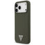 Guess Silicone Triangle Logo MagSafe – dėklas iPhone 17 Pro Max (chaki)