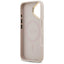 Guess Grained Strass Logo MagSafe – Dėklas iPhone 17 (rožinis)
