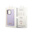 Guess Silicone Vintage – Dėklas iPhone 14 Pro (Violetinis)