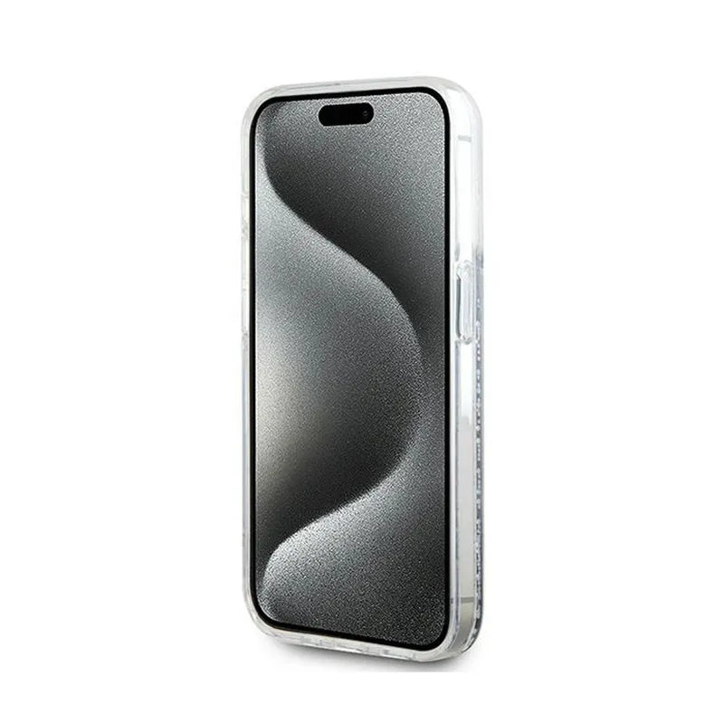 Karl Lagerfeld Liquid Glitter Choupette Head MagSafe – dėklas iPhone 13 Pro Max (skaidrus)