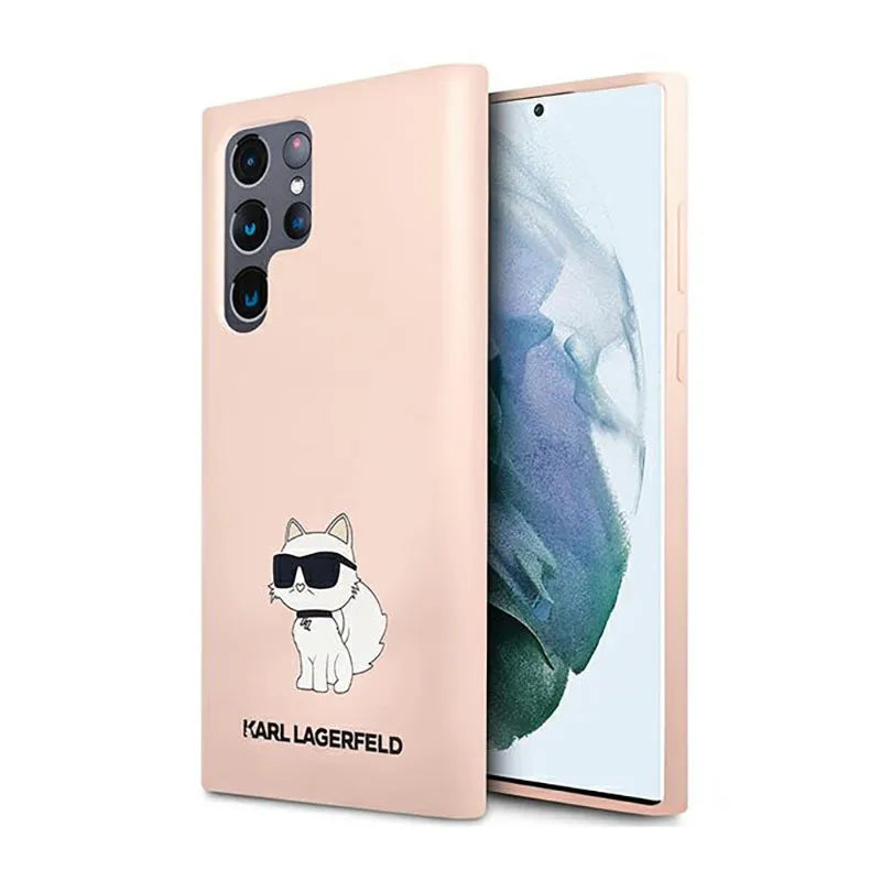 Karl Lagerfeld Silicone NFT Choupette – Dėklas Samsung Galaxy S23 Ultra (rožinis)