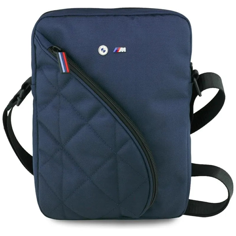 BMW Nylon Pockets & Metal Logo - 10" planšetinių kompiuterių krepšys (tamsiai mėlynas)
