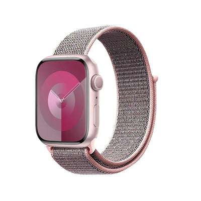 Crong Nylon – Sportinė apyrankė skirta Apple Watch 38/40/41/42 mm (šviesiai rožinė)