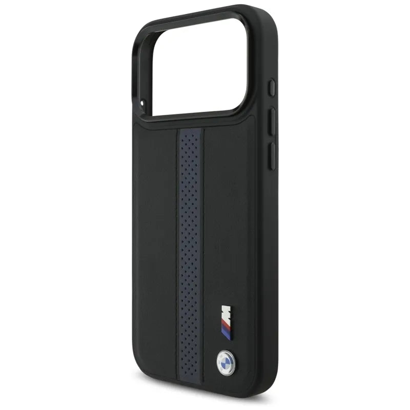 BMW M Perforated Stripe Logo MagSafe - iPhone 17 Pro Max dėklas (mėlynas)