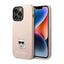 Karl Lagerfeld Choupette Body – dėklas skirtas iPhone 14 Pro (šviesiai rožinis)