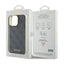 Guess 4G Charms Collection dėklas, skirtas iPhone 15 Pro Max (pilkas)