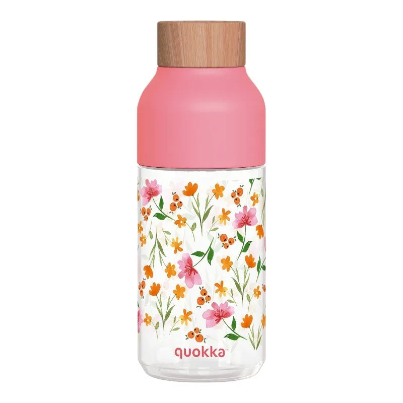 Quokka Ice - ecozen gertuvė 570 ml (Pink Flowers)