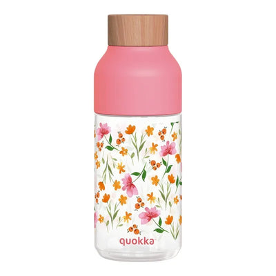 Quokka Ice - ecozen gertuvė 570 ml (Pink Flowers)