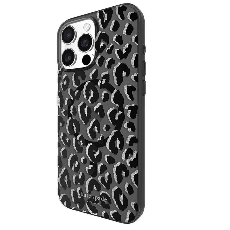 „Kate Spade New York“ apsauginis „MagSafe“ dėklas, skirtas „iPhone 16 Pro Max“ (City Leopard)