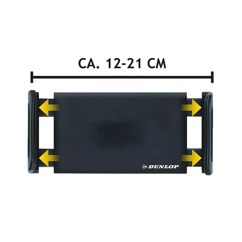 Dunlop - Automobilinis galvos atramos laikiklis išmaniajam telefonui / planšetei 12-21 cm