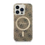 Guess 4G MagSafe – dėklas iPhone 14 Pro (rudos spalvos)