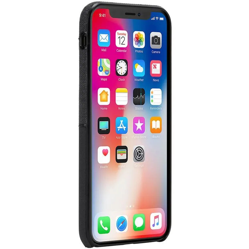 Incase Textured Snap – dėklas iPhone Xs Max (juodas)