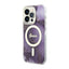 Guess Golden Marble MagSafe – dėklas iPhone 14 Pro (violetinis)