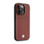 BMW Leather Diamond Pattern MagSafe – dėklas iPhone 14 Pro Max (bordo spalvos)